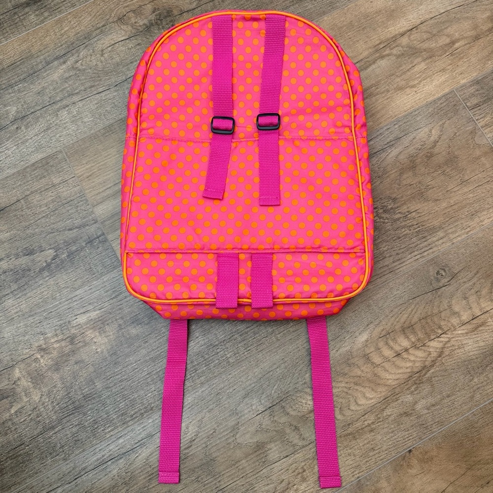 Girlfriends Girls Doll Backpack Pink Orange Polka Dot Kids Backpack Play Pretend